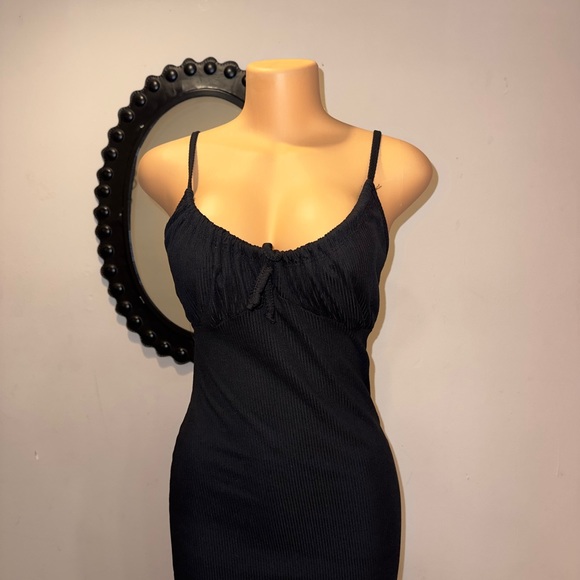 NWT FOREVER ROSE  BLACK DRESS BODYCON SIZE M(38) - Picture 3 of 6
